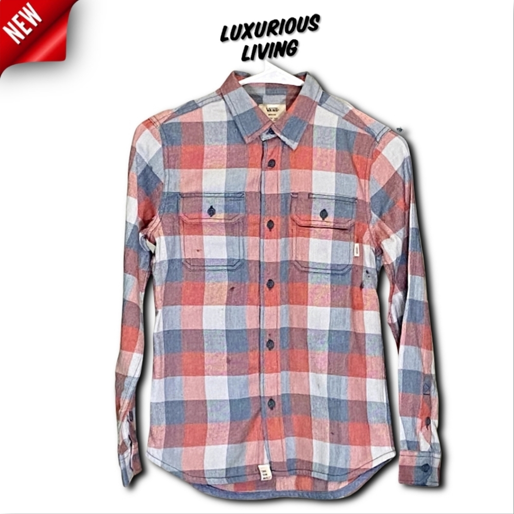 Vans Box Flannel Button Down, Long Sleeve Shirt